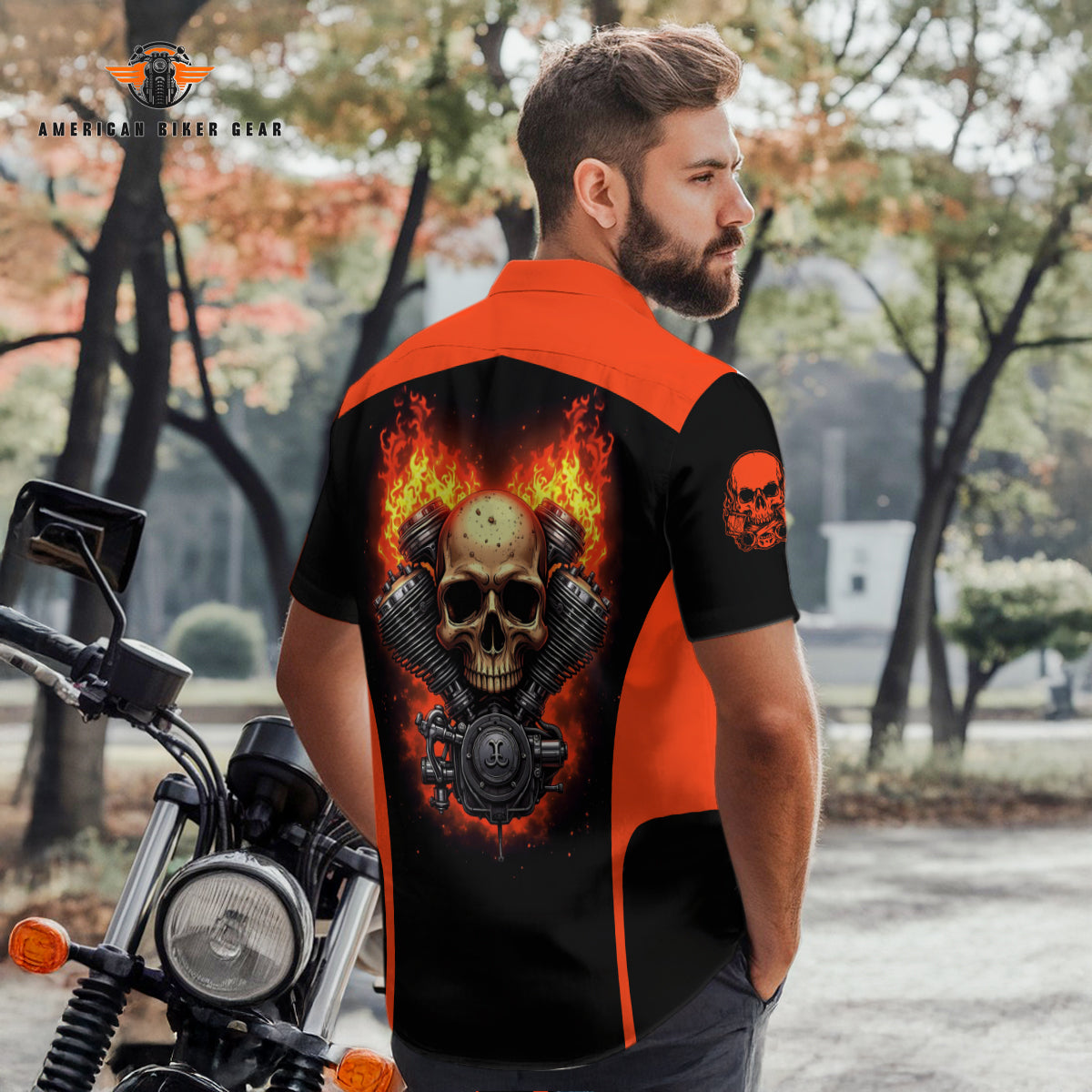 Biker Personalized Button Shirt TP20