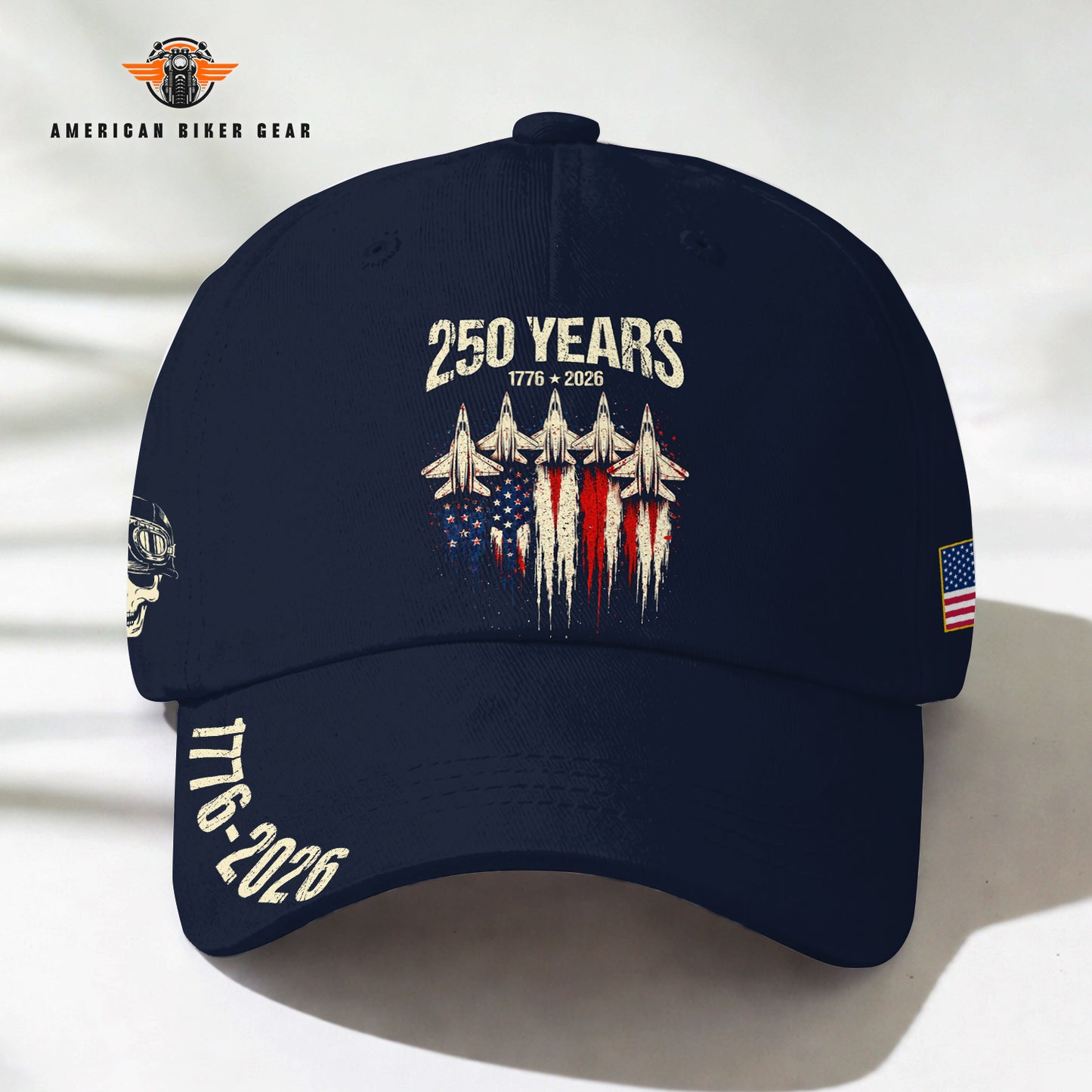 Biker USA 250th Anniversary Personalized Classic Cap TP03
