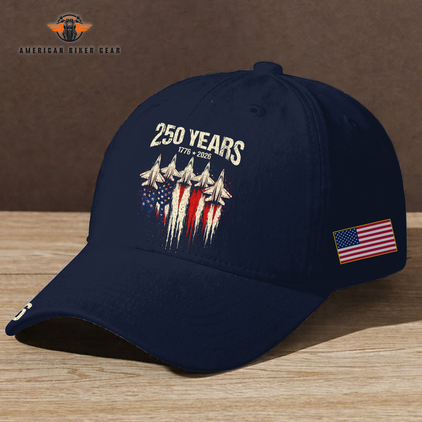Biker USA 250th Anniversary Personalized Classic Cap TP03