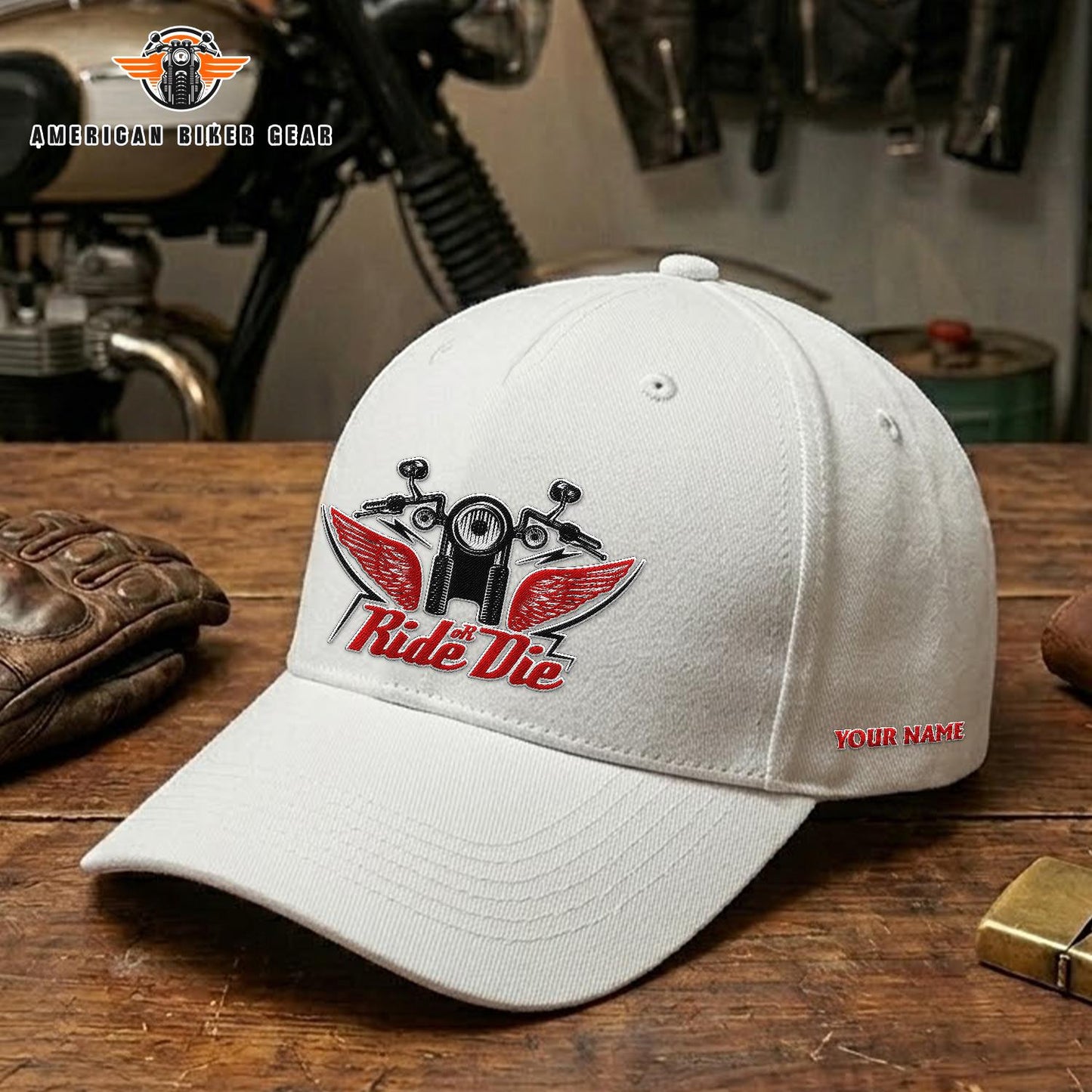 Biker Personalized Embroidery Cap TP02