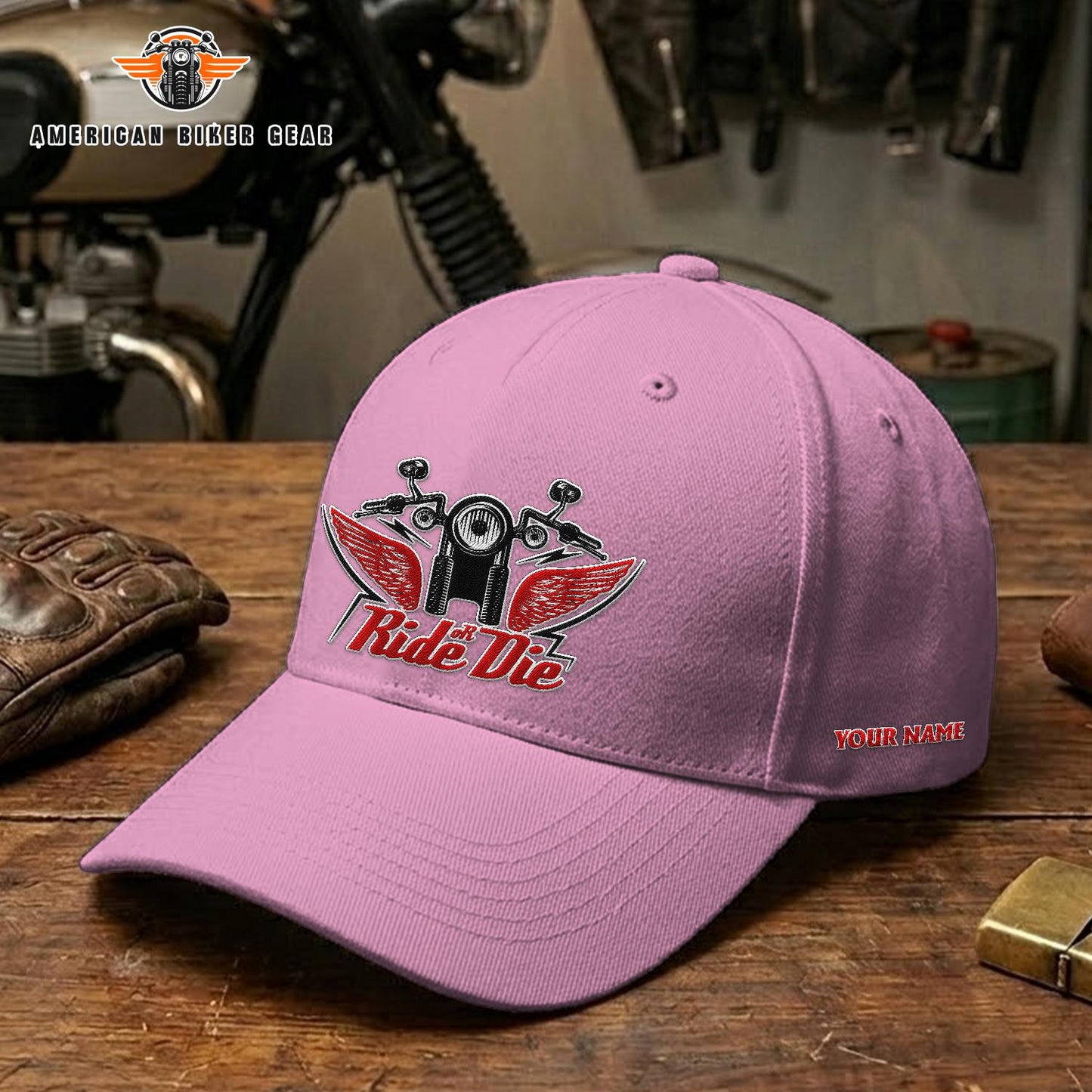 Biker Personalized Embroidery Cap TP02