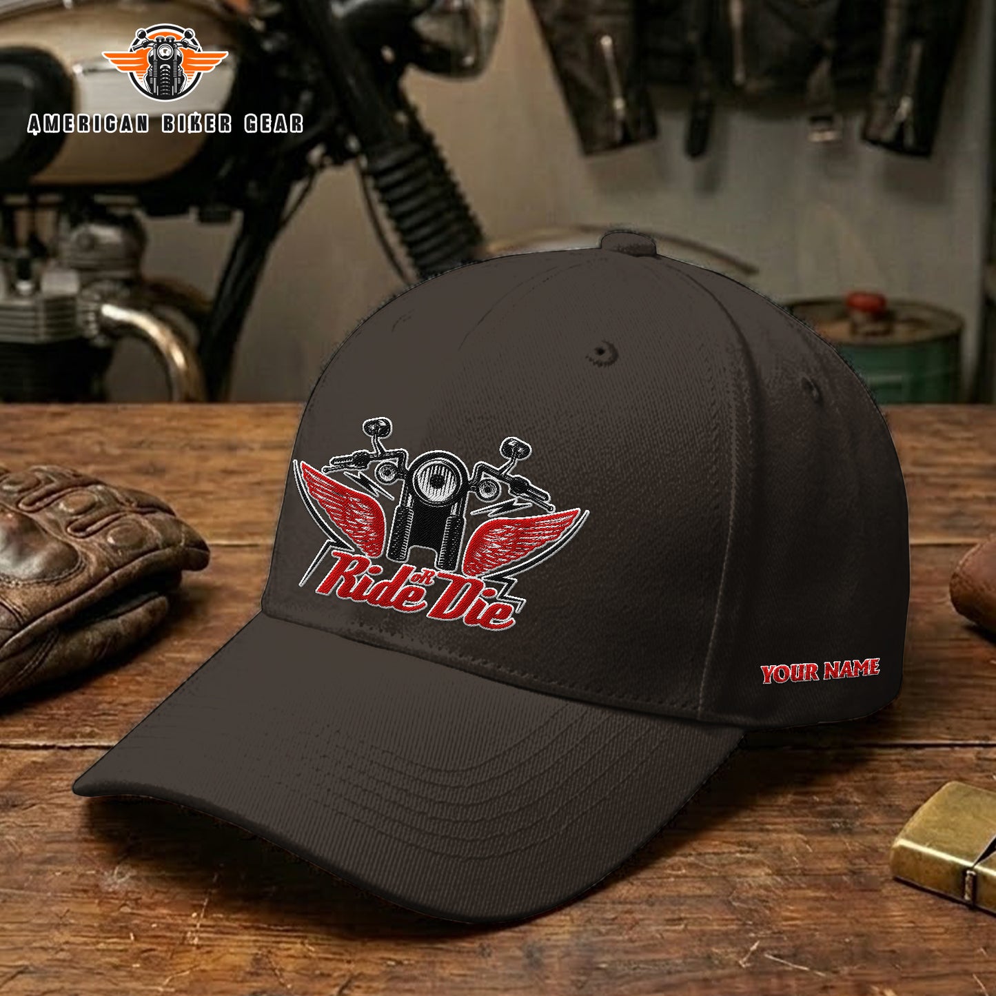 Biker Personalized Embroidery Cap TP02