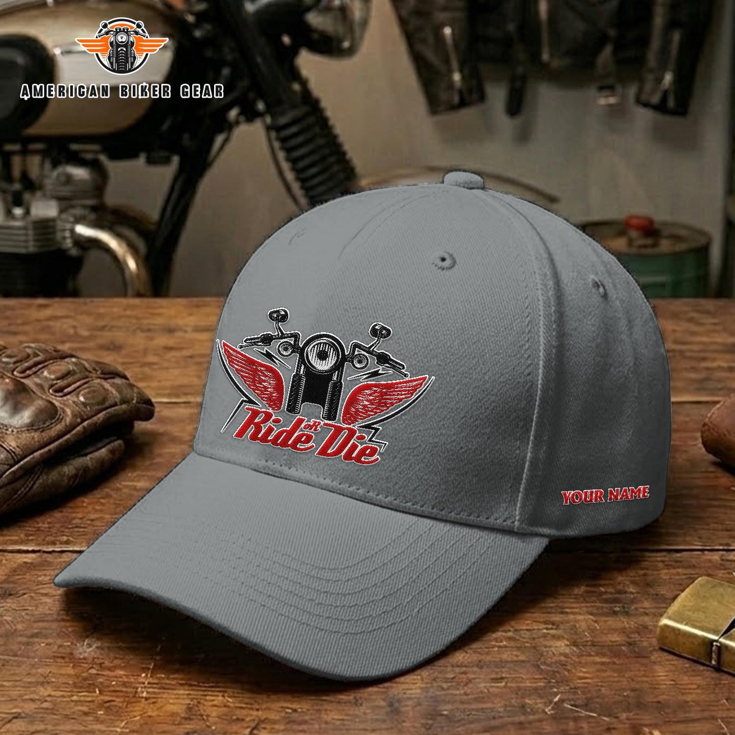 Biker Personalized Embroidery Cap TP02