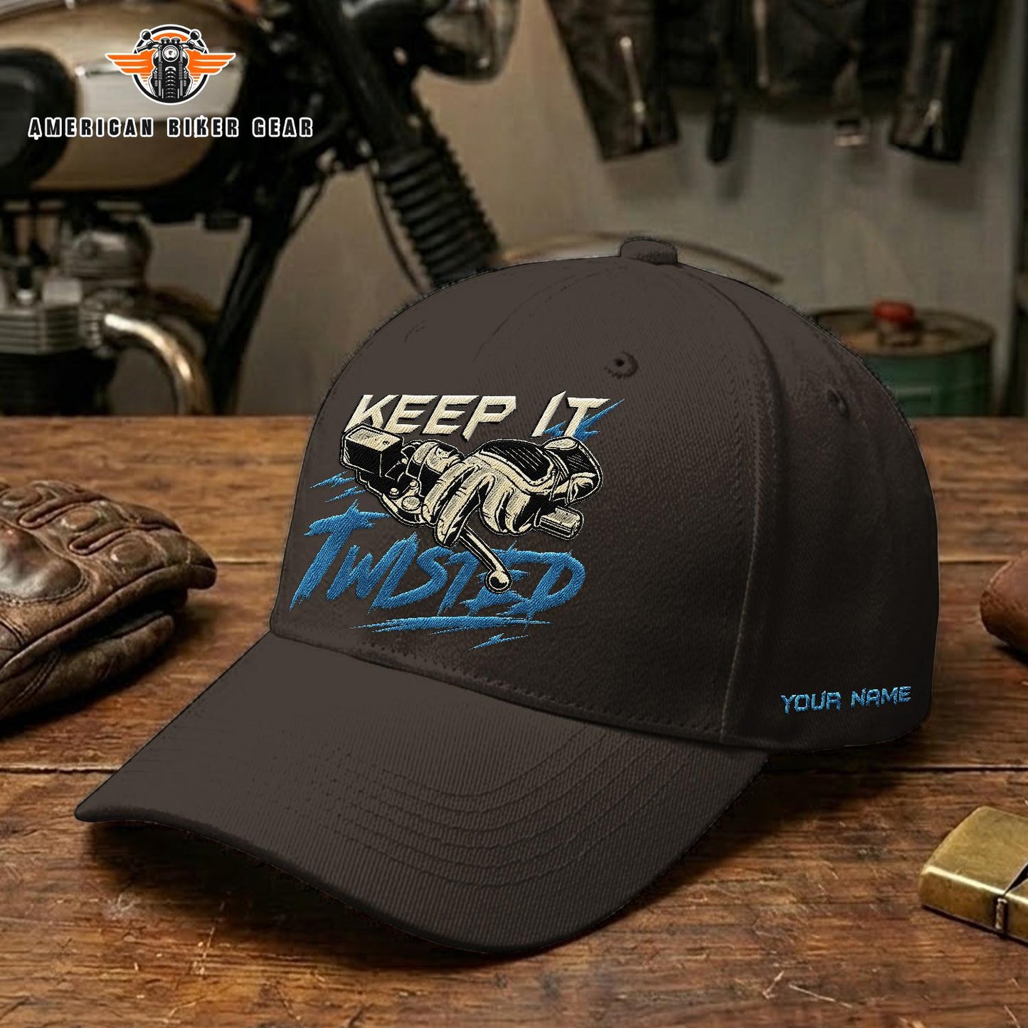 Biker Personalized Embroidery Cap TP09