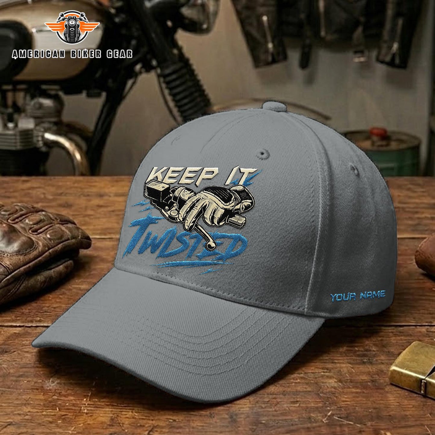 Biker Personalized Embroidery Cap TP09