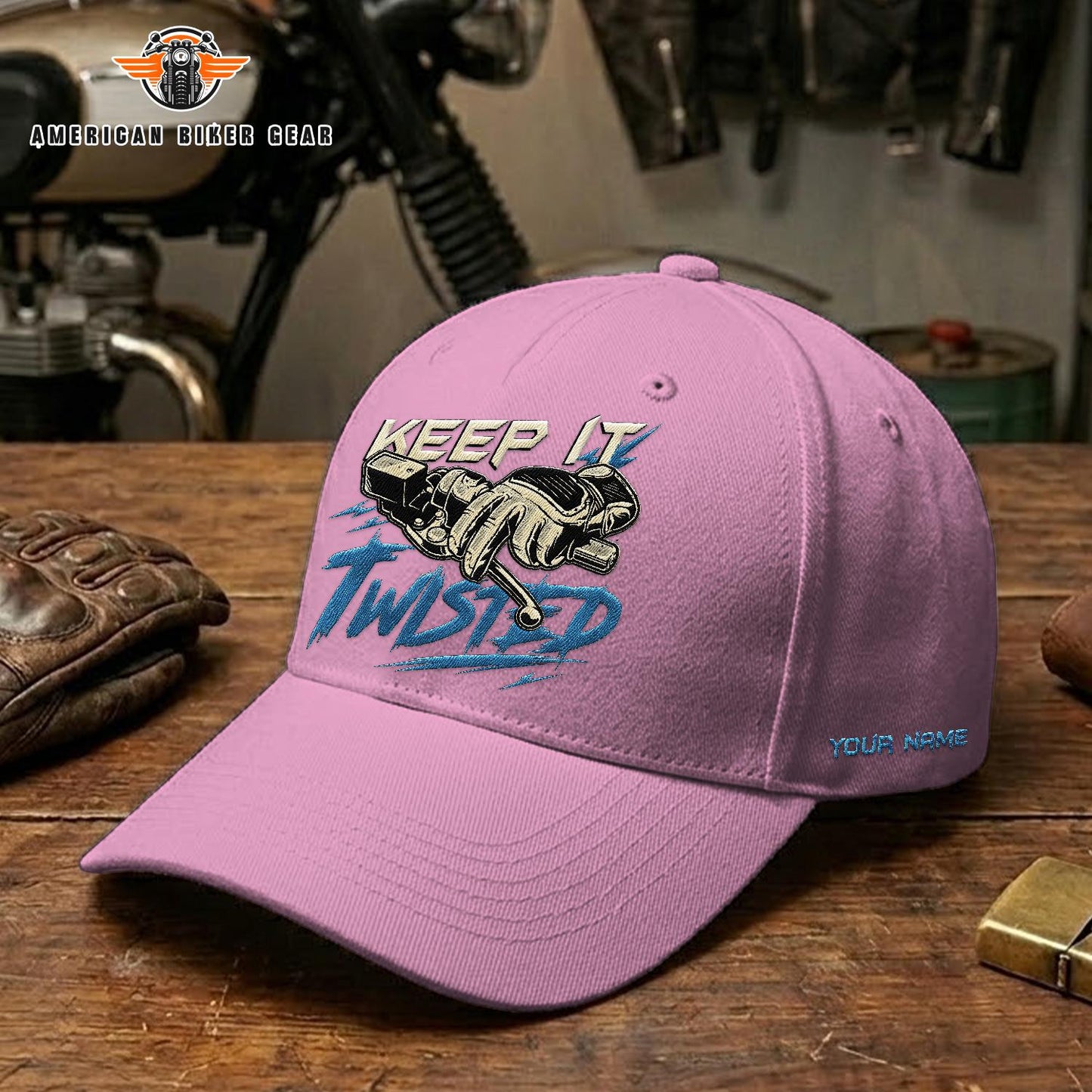 Biker Personalized Embroidery Cap TP09
