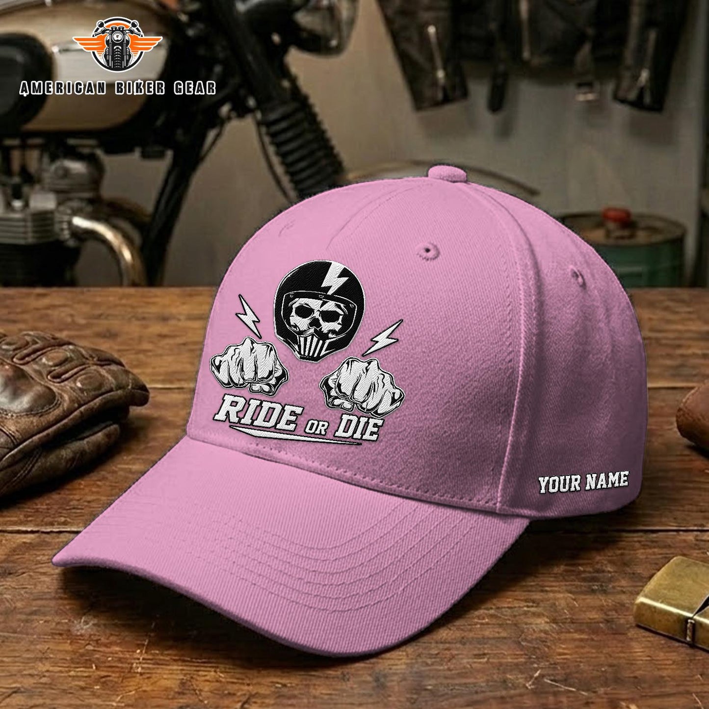 Biker Personalized Embroidery Cap TP10