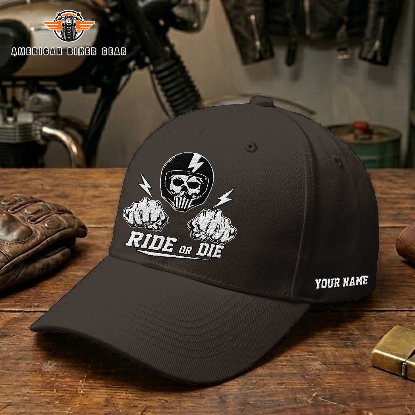 Biker Personalized Embroidery Cap TP10