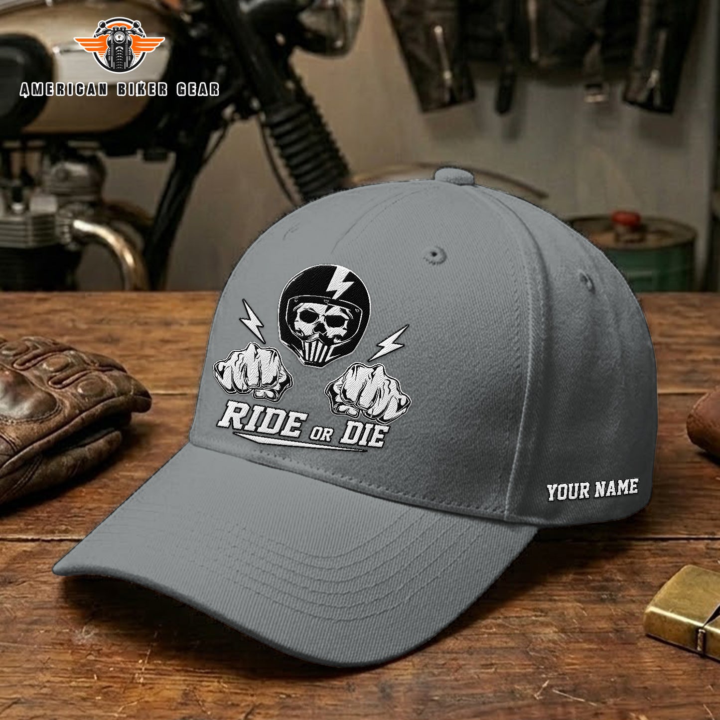 Biker Personalized Embroidery Cap TP10