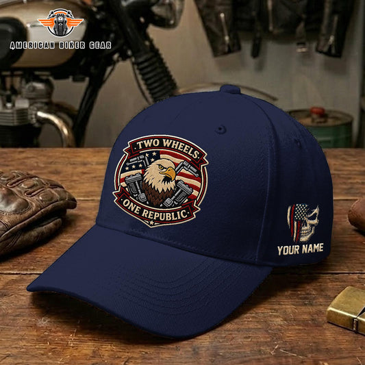 Biker USA 250th Anniversary Personalized Embroidery Cap TP11