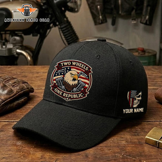 Biker USA 250th Anniversary Personalized Embroidery Cap TP11