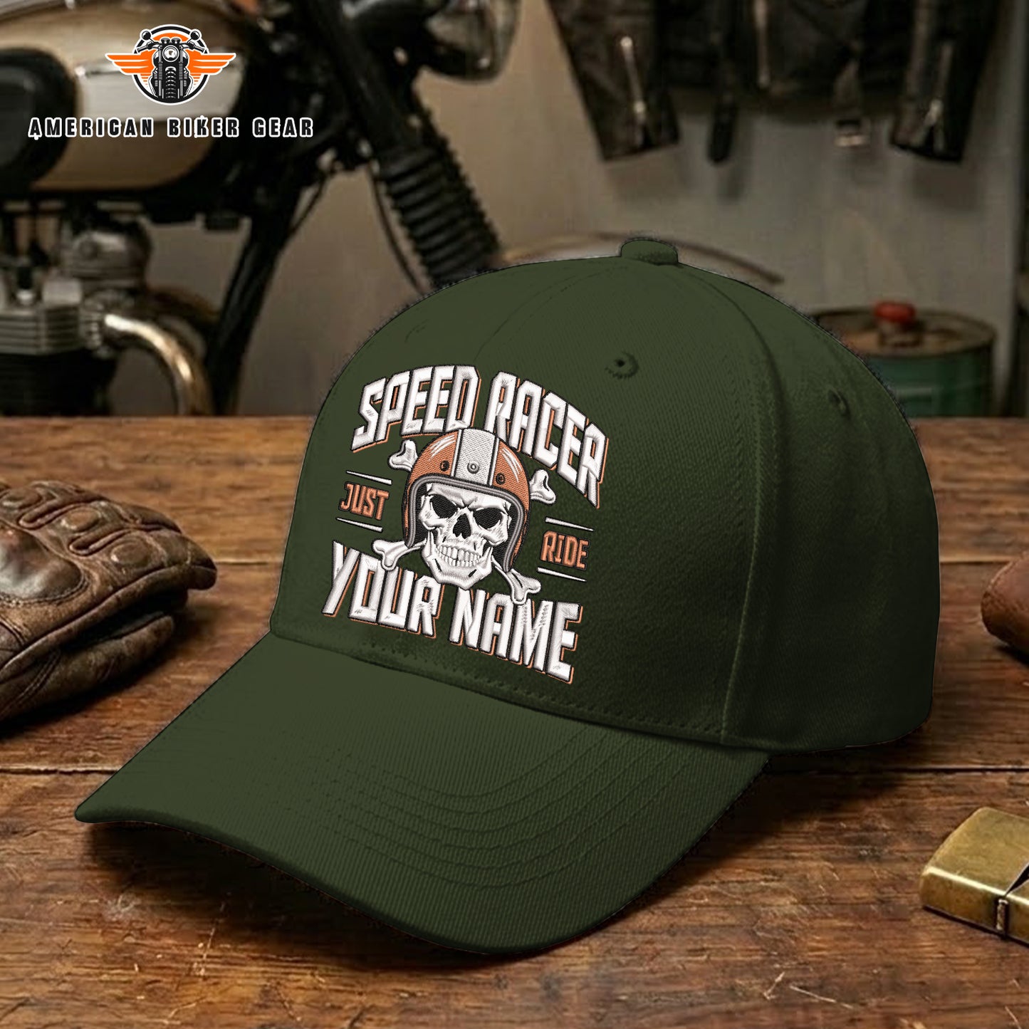 Biker Personalized Embroidery Cap TP19