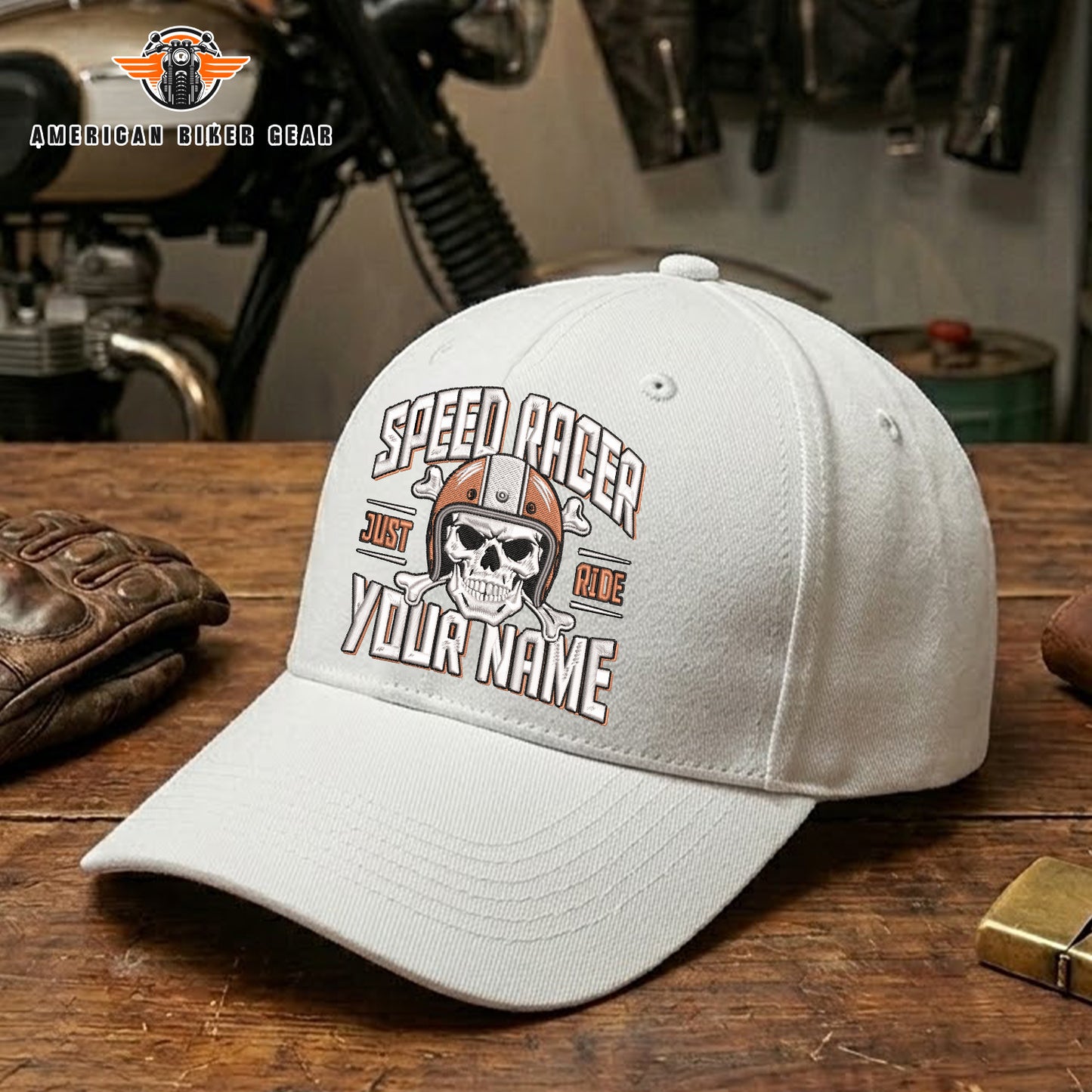 Biker Personalized Embroidery Cap TP19