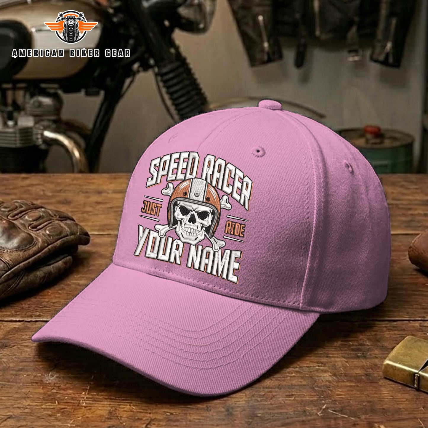 Biker Personalized Embroidery Cap TP19