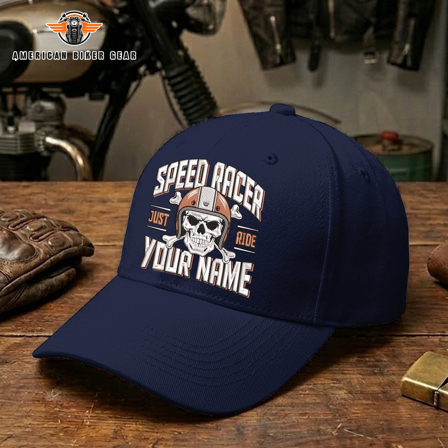Biker Personalized Embroidery Cap TP19