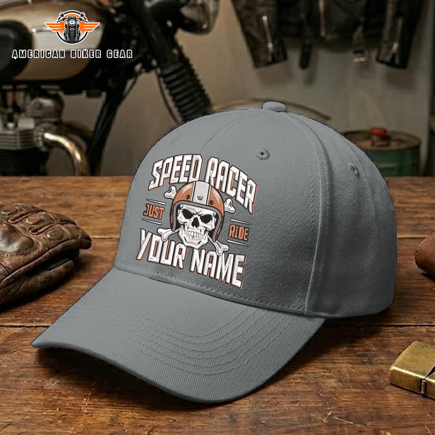 Biker Personalized Embroidery Cap TP19