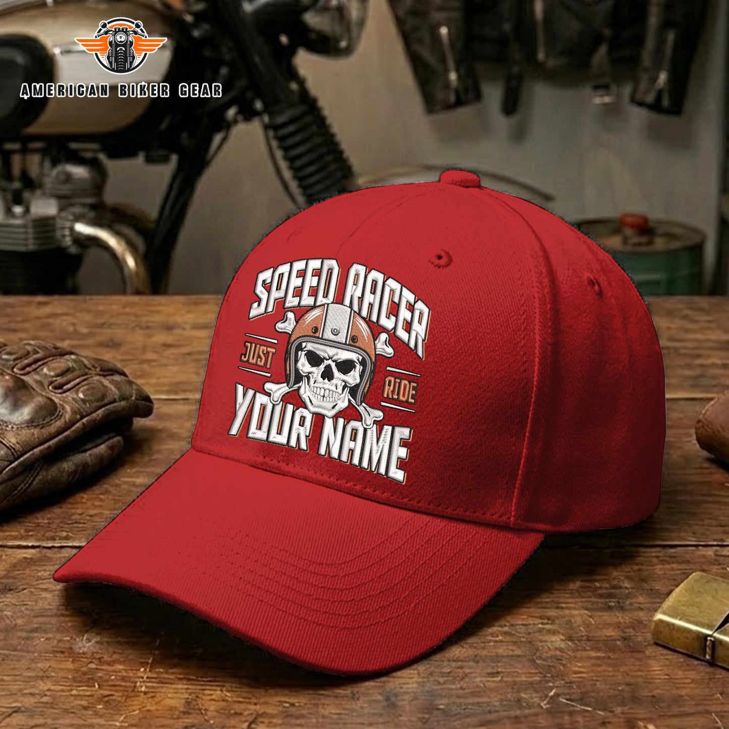 Biker Personalized Embroidery Cap TP19