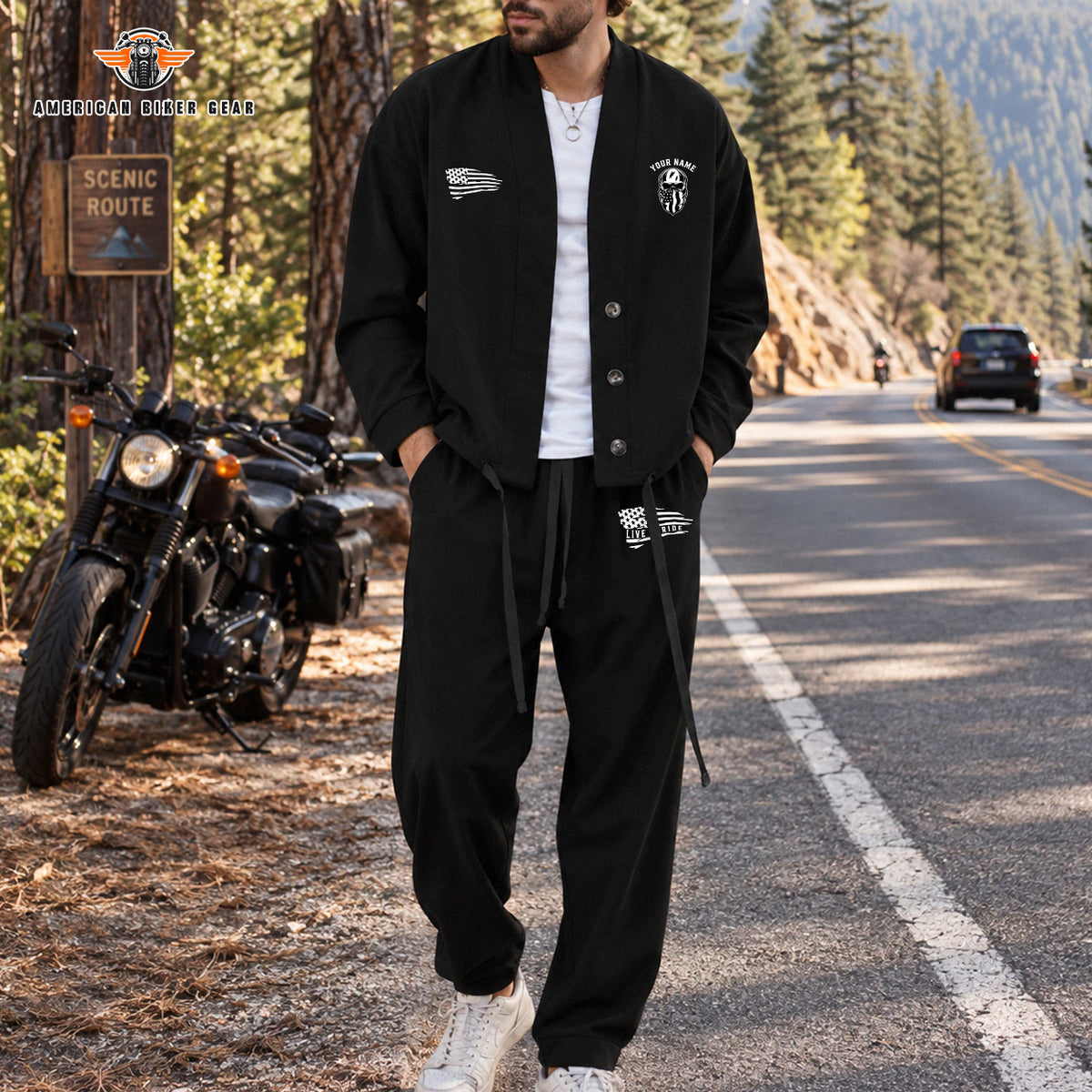 Combo Men's Cardigan Jacketsand Solid Jogger TP01