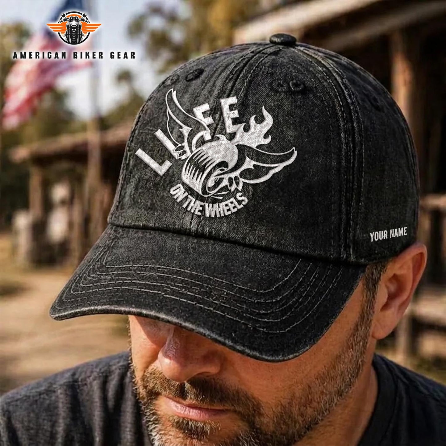Biker Personalized Embroidery Baseball Cap TP06