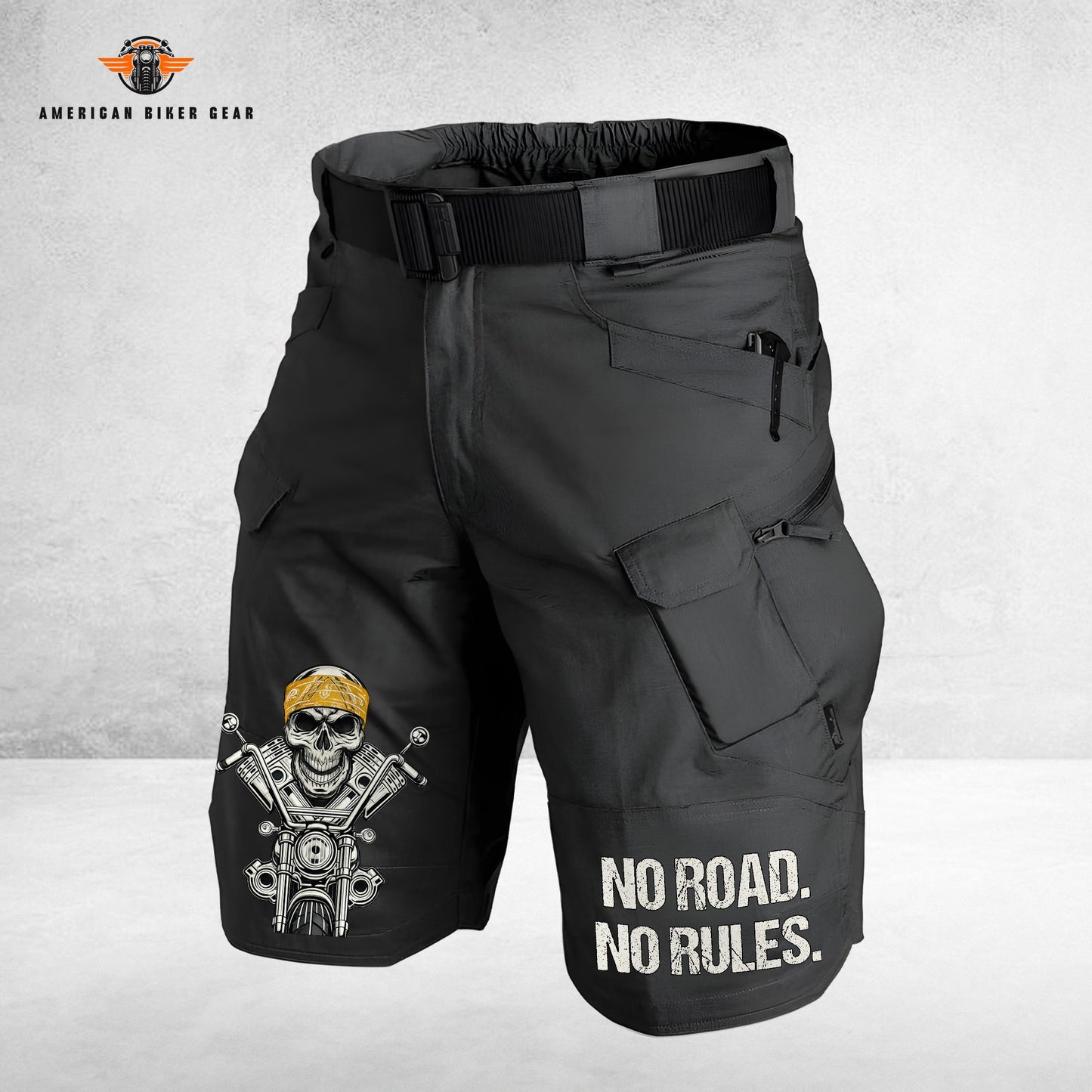 Biker Personalized Front Pockets Tactical Shorts (Belt Not Included) TP04