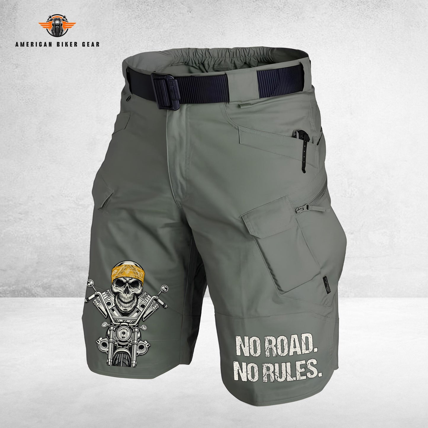 Biker Personalized Front Pockets Tactical Shorts (Belt Not Included) TP04