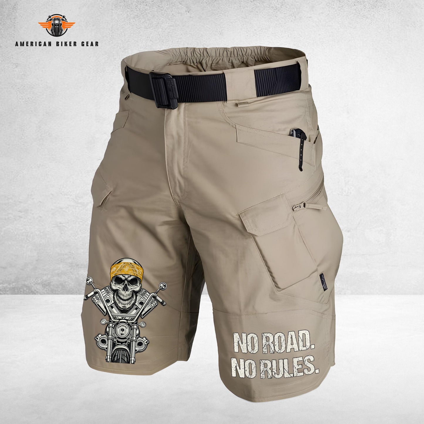 Biker Personalized Front Pockets Tactical Shorts (Belt Not Included) TP04