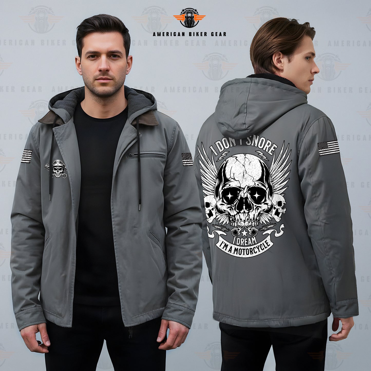 I Don't Snore I Dream Padded Hooded Winter Jacket TP01