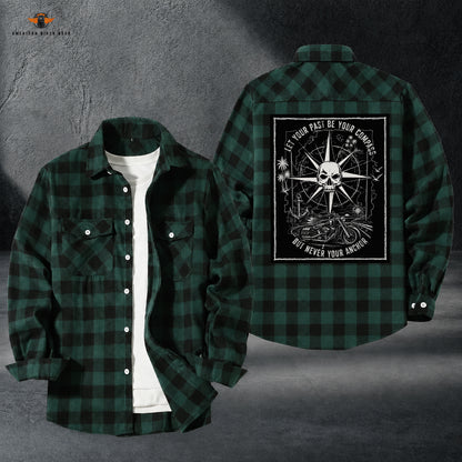 Biker Personalized Casual Flannel Long Sleeve Shirt TT20