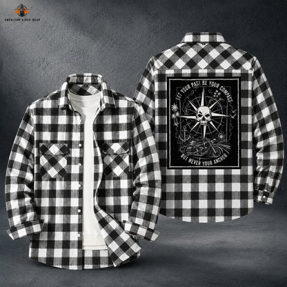 Biker Personalized Casual Flannel Long Sleeve Shirt TT20