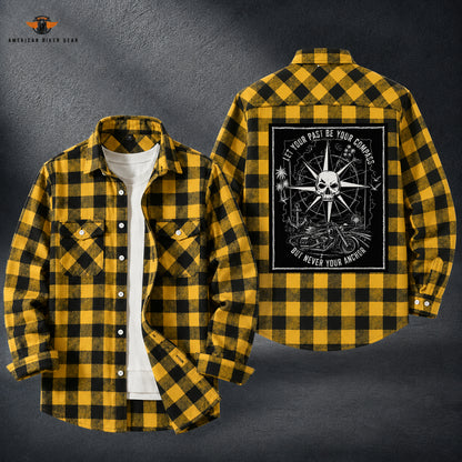 Biker Personalized Casual Flannel Long Sleeve Shirt TT20