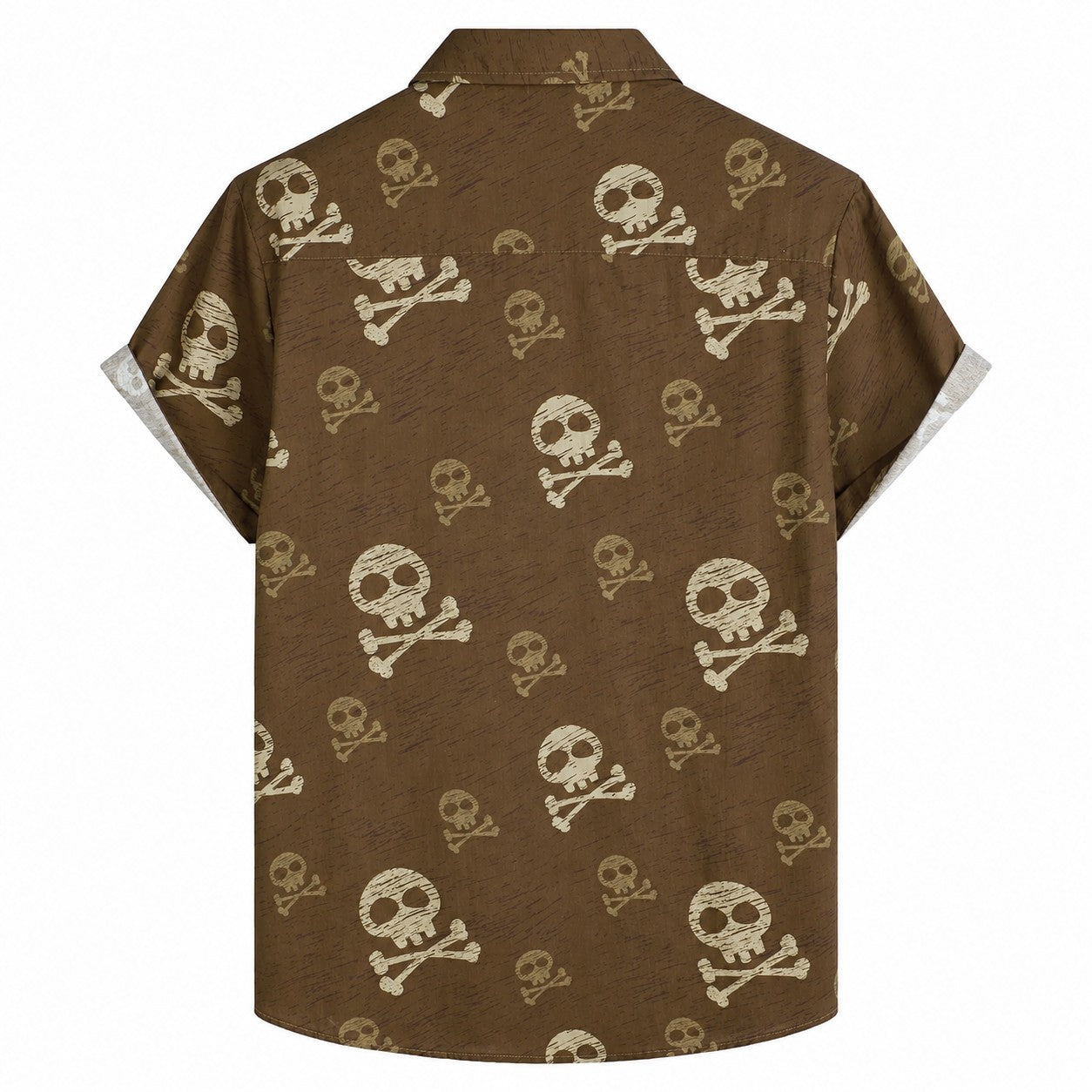 Vintage Skull Hawaiian Shirt With Pockets TT02