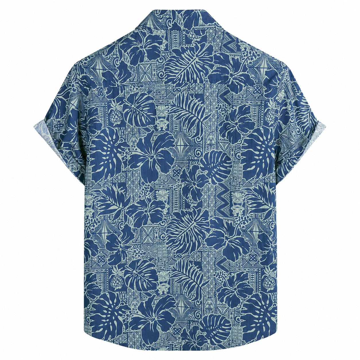 Tribal Tropical Hawaiian Shirt With Pockets TT03