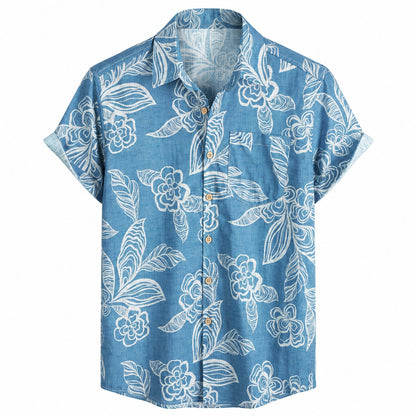 Floral Garden Hawaiian Shirt With Pockets TT04