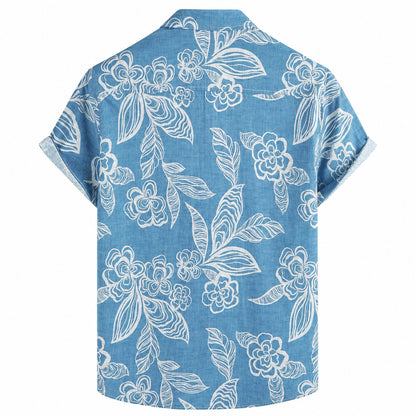 Floral Garden Hawaiian Shirt With Pockets TT04