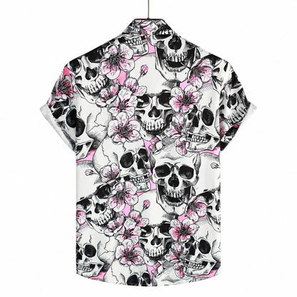 Flowers Skull  Hawaiian Shirt TT02