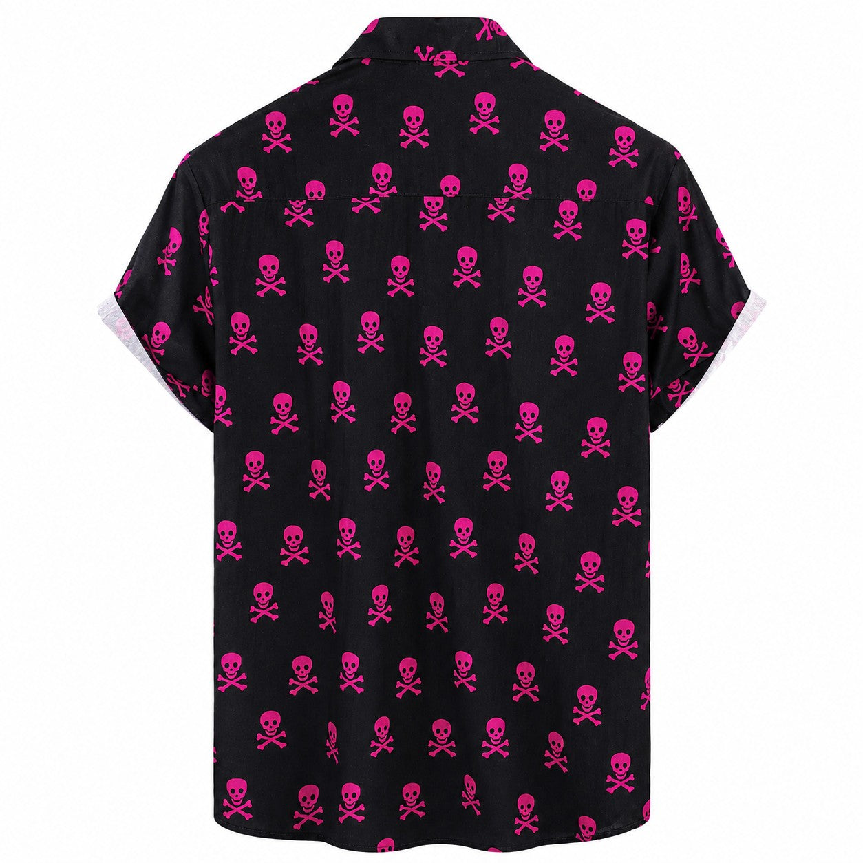 Pink Skull Crossbones Hawaiian Shirt TT03
