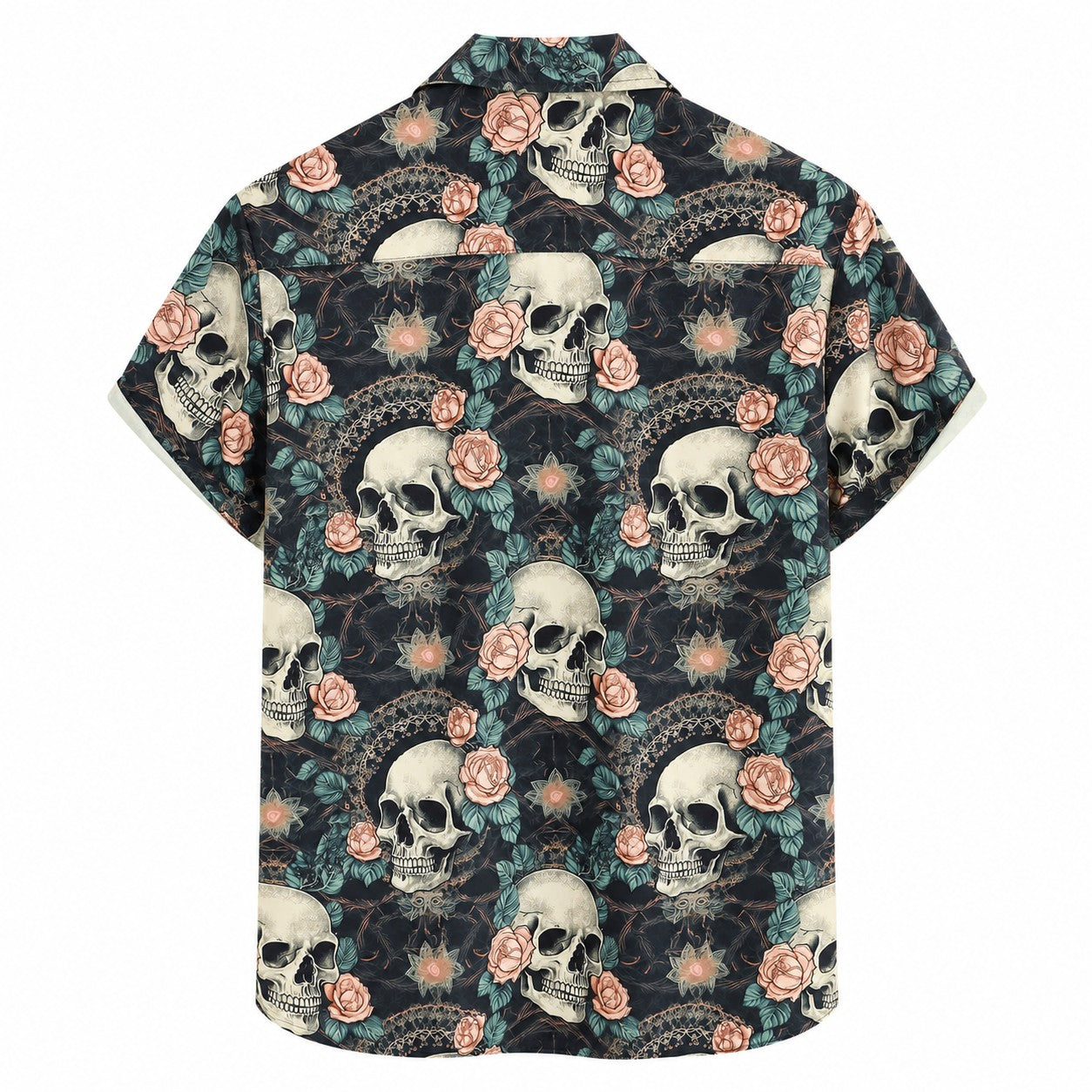 Skull & Rose Gothic Hawaiian Shirt TT04