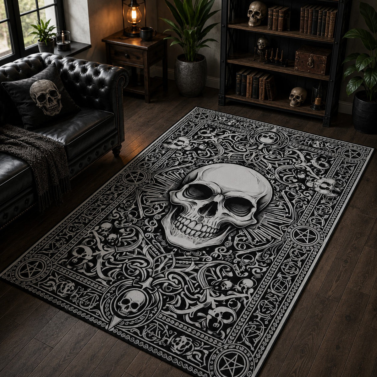 Gothic Skull Area Rug TT11