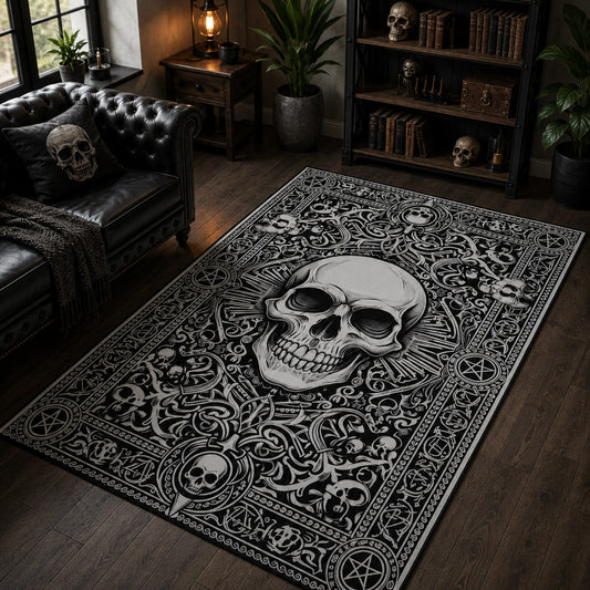 Gothic Skull Area Rug TT11
