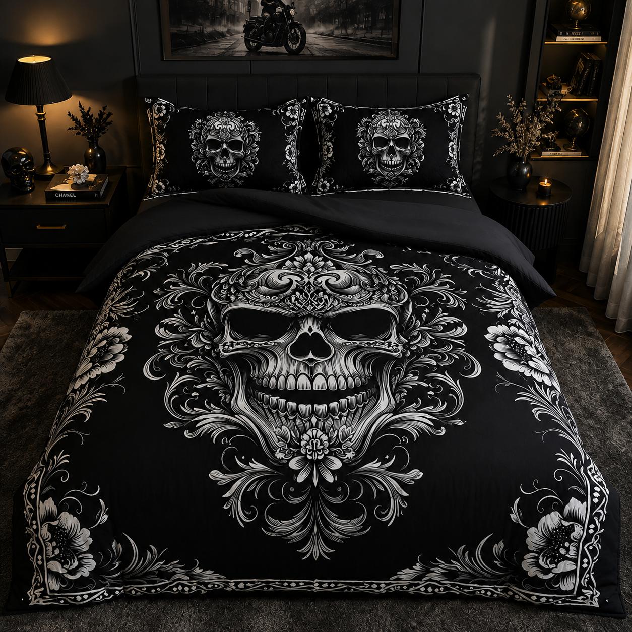 Gothic Skull Duvet Cover Set TT05