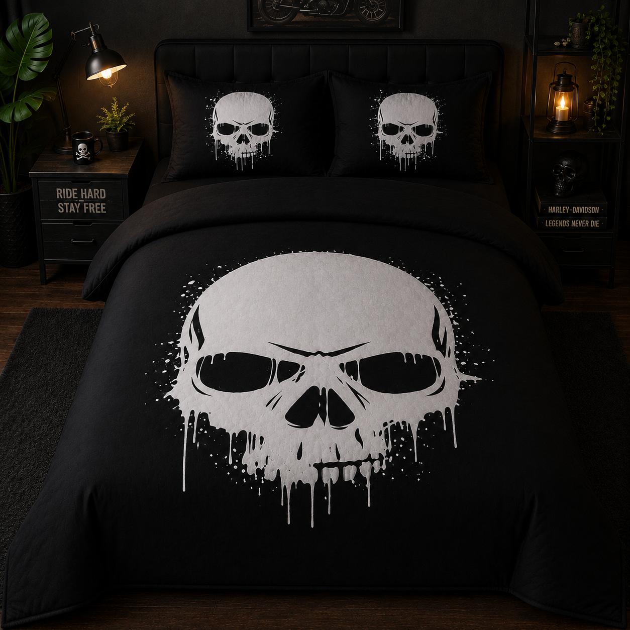 Ghost Skull Duvet Cover Set TT11