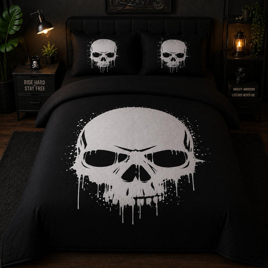 Ghost Skull Duvet Cover Set TT11