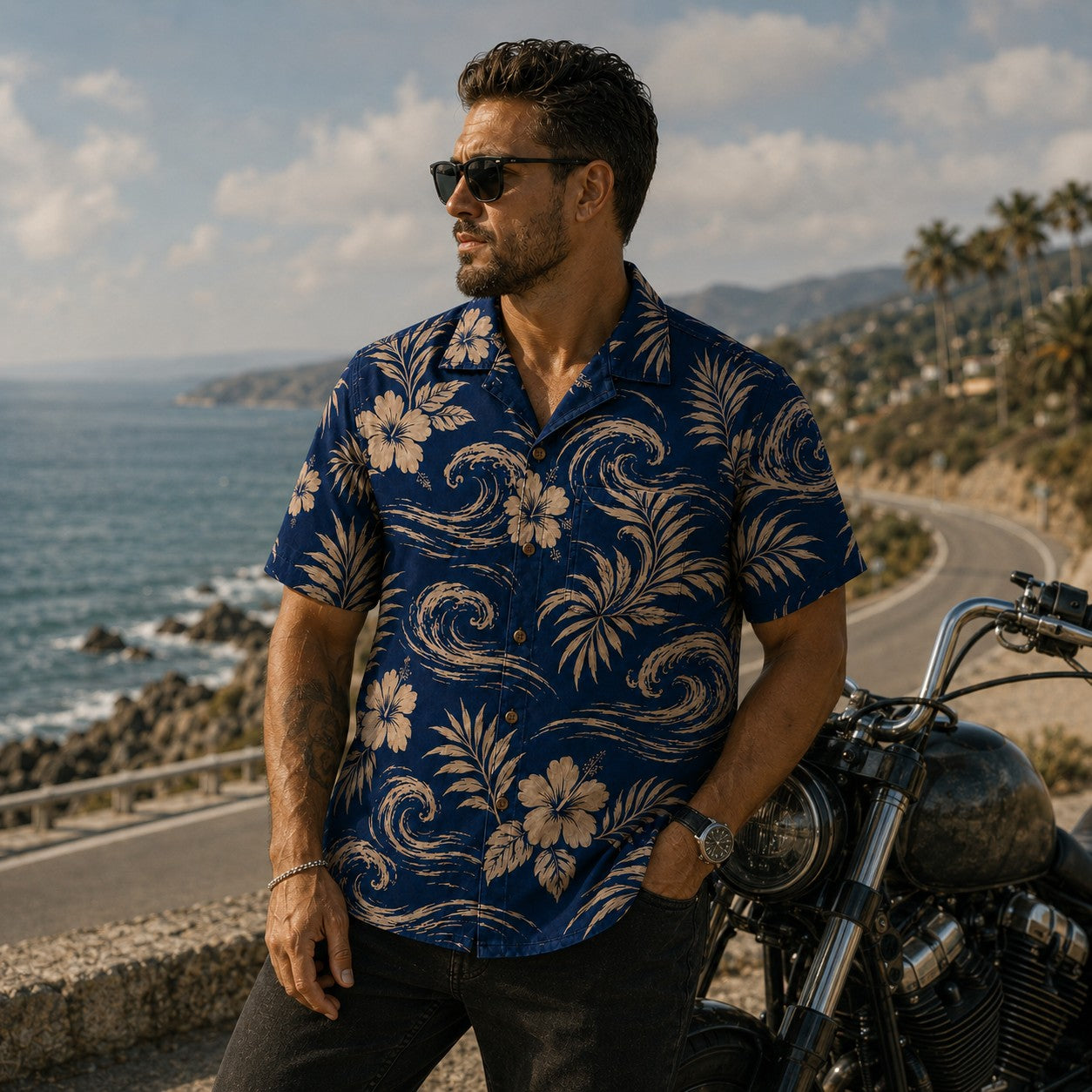 Ocean Bloom Hawaiian Shirt TT03