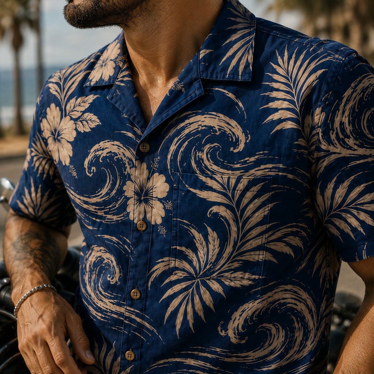 Ocean Bloom Hawaiian Shirt TT03