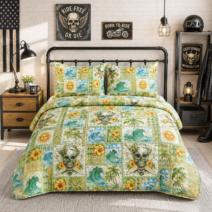 Tropical Outlaw Quilted Bedding Set TT04