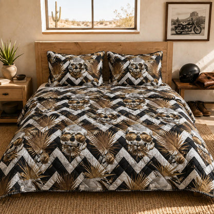 Golden Rebel Quilted Bedding Set TT09