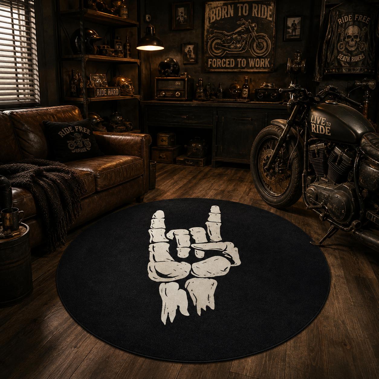 Bone Rebel Round Carpet TT02