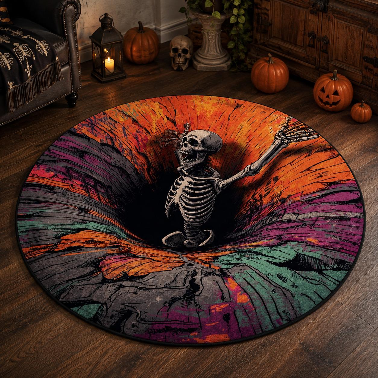 Crazy Bones Round Carpet TT09
