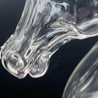 Horse-Shaped Decorative Glass Decanter