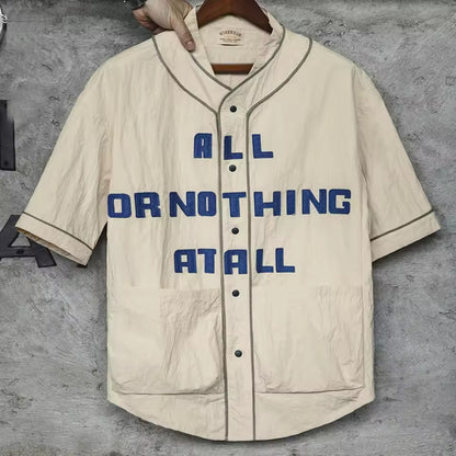 All Or Nothing At All Baseball Shirt